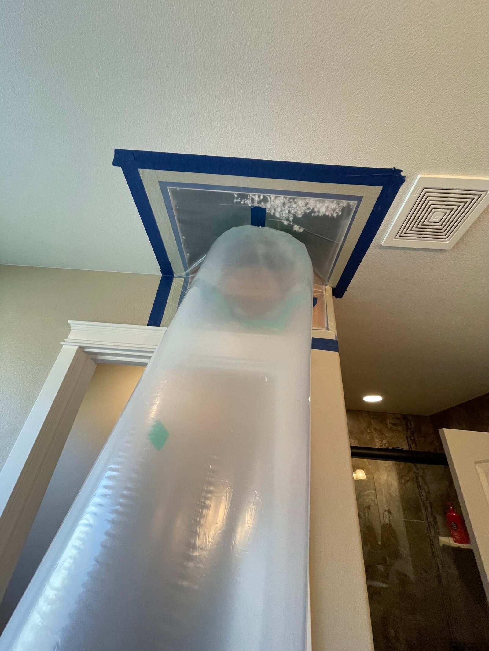 ROOF LEAK - MASTER BATH DRYING